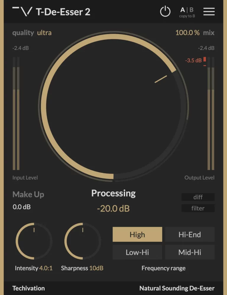 T-De-Esser 2: Free High-Frequency Smoothing Plugin (VST/AU/AAX)