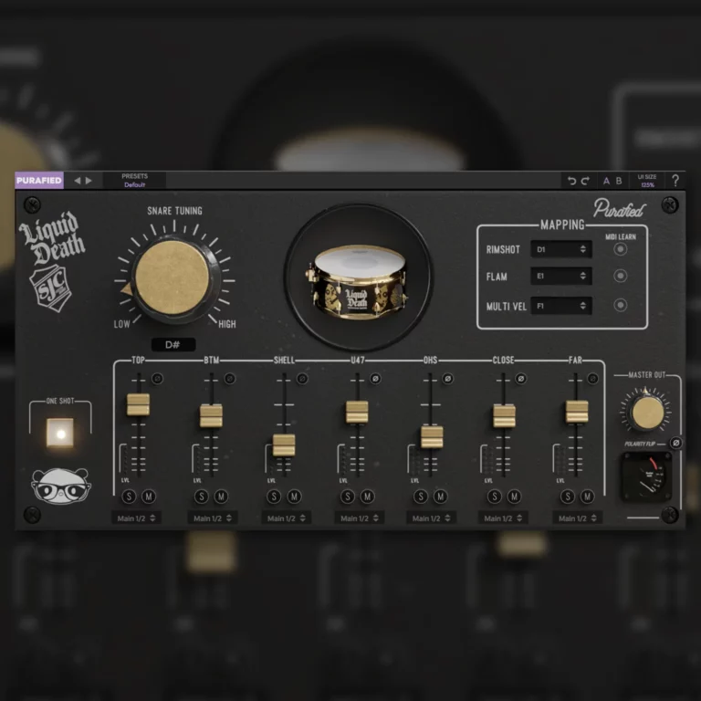 Liquid Death™ Snare Sampler Plugin with 500+ Samples
